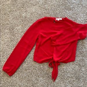 Red lightweight blouse